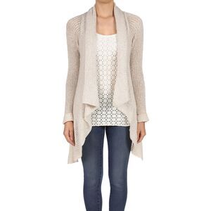 Cabi Women's teachers pet tan open cardigan Size S casual boho preppy office